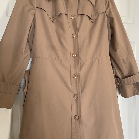 Classic J. Gallery Khaki Tan Long Trenchcoat size 10/11 - Picture 7 of 10